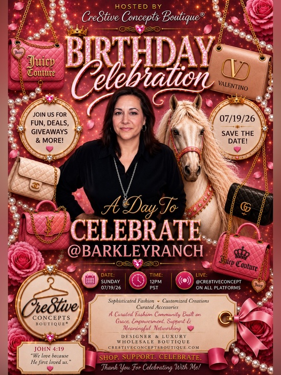 Cre8tive Concepts Boutique®️ Other - 7/19-🎉Join @BarkleyRanch Birthday Celebration Share Show